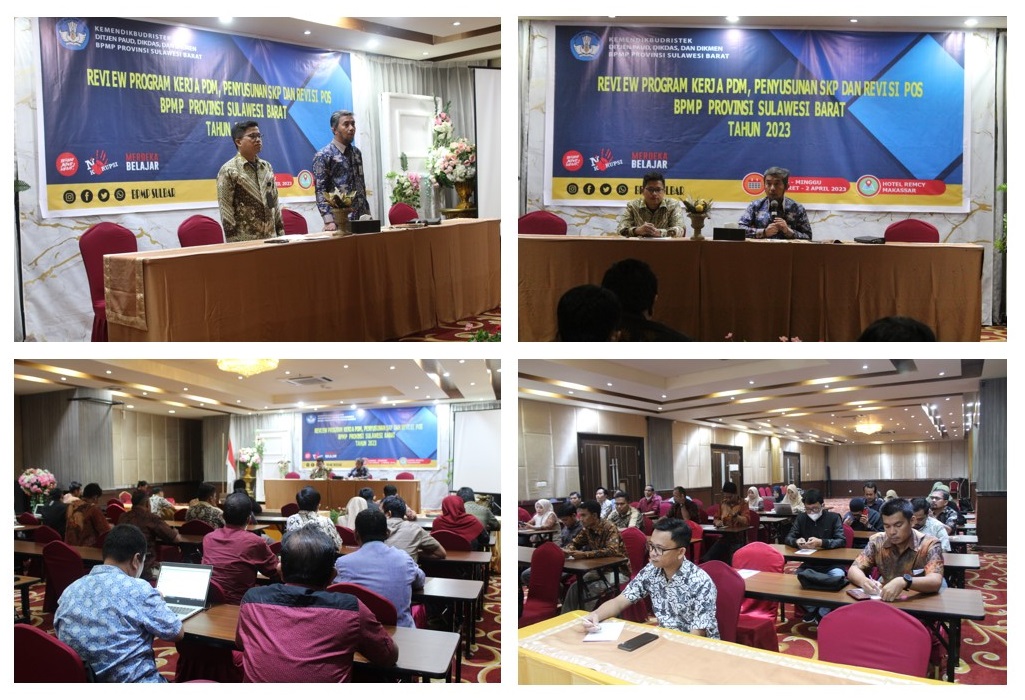 BPMP Sulawesi Barat Gelar Review Program Kerja PDM, Penyusunan SKP dan Revisi POS Tahun 2023