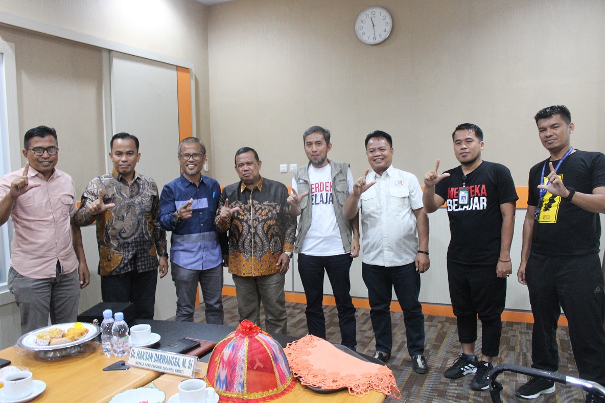 Kepala BPMP Provinsi Sulawesi Barat Menerima Kunjungan Kerja Kepala Dinas Pendidikan Kab. Mamuju Tengah
